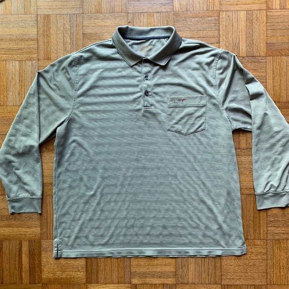 Greg Norman Collection Other - Men's Greg Norman Long Sleeve Polo Tan Brown, XL